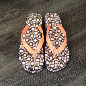 Tory Burch wedge flip flops